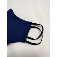 Maska ochronna z bawełny wielorazowego użytku - granatowa